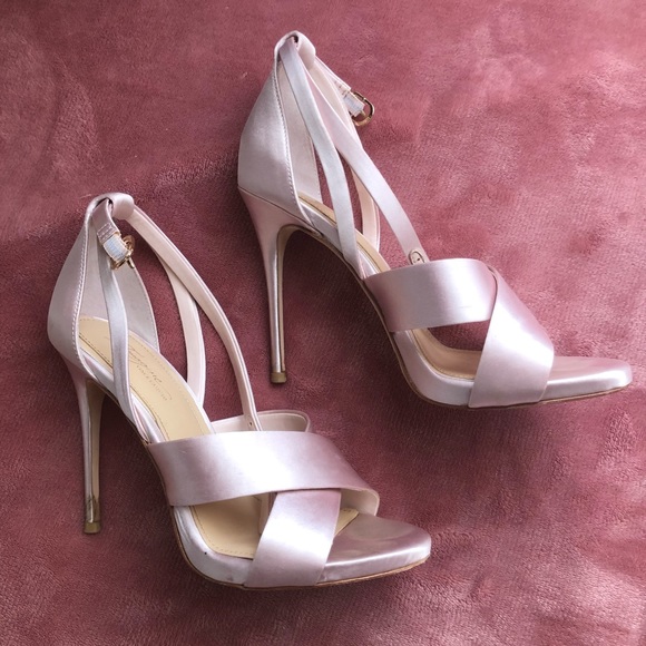Vince Camuto Shoes - Vince Camuto blush satin heels.